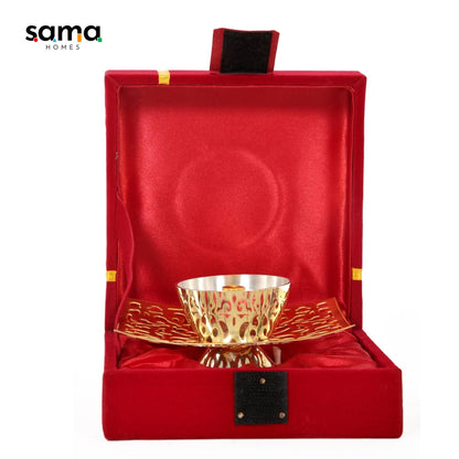 Brass Jaali Oil Lamp [Deepak] - Sama Homes