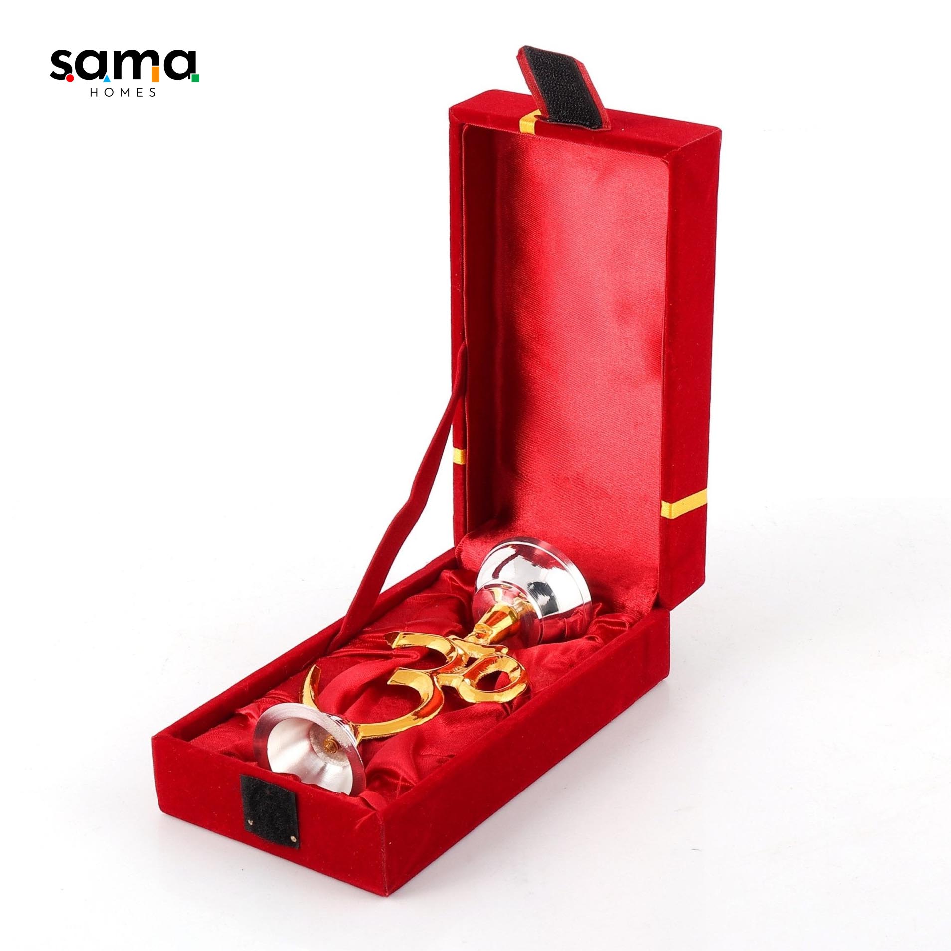 Brass Om Oil Lamp [Deepak] - Sama Homes