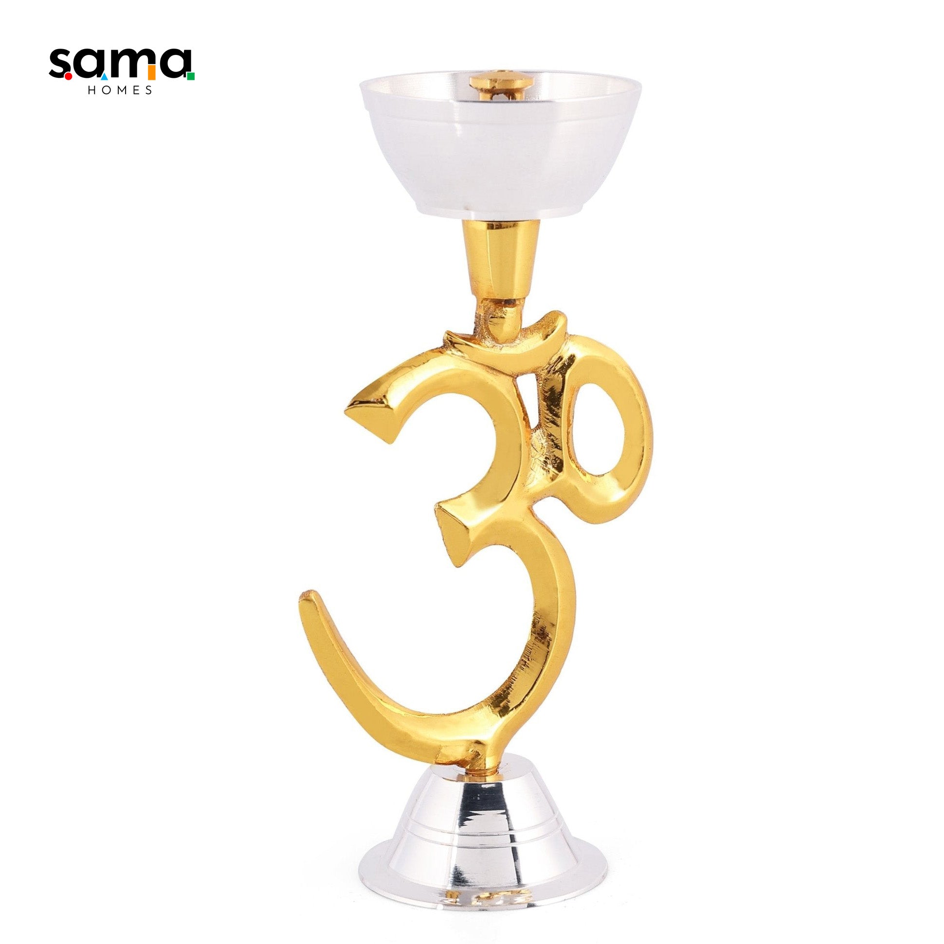 Brass Om Oil Lamp [Deepak] - Sama Homes