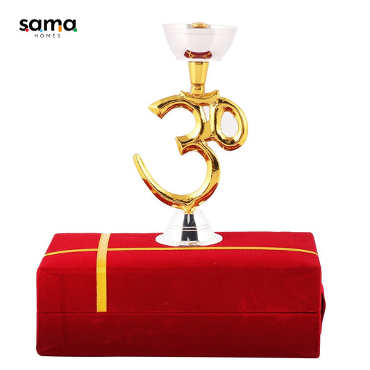 Brass Om Oil Lamp [Deepak] - Sama Homes
