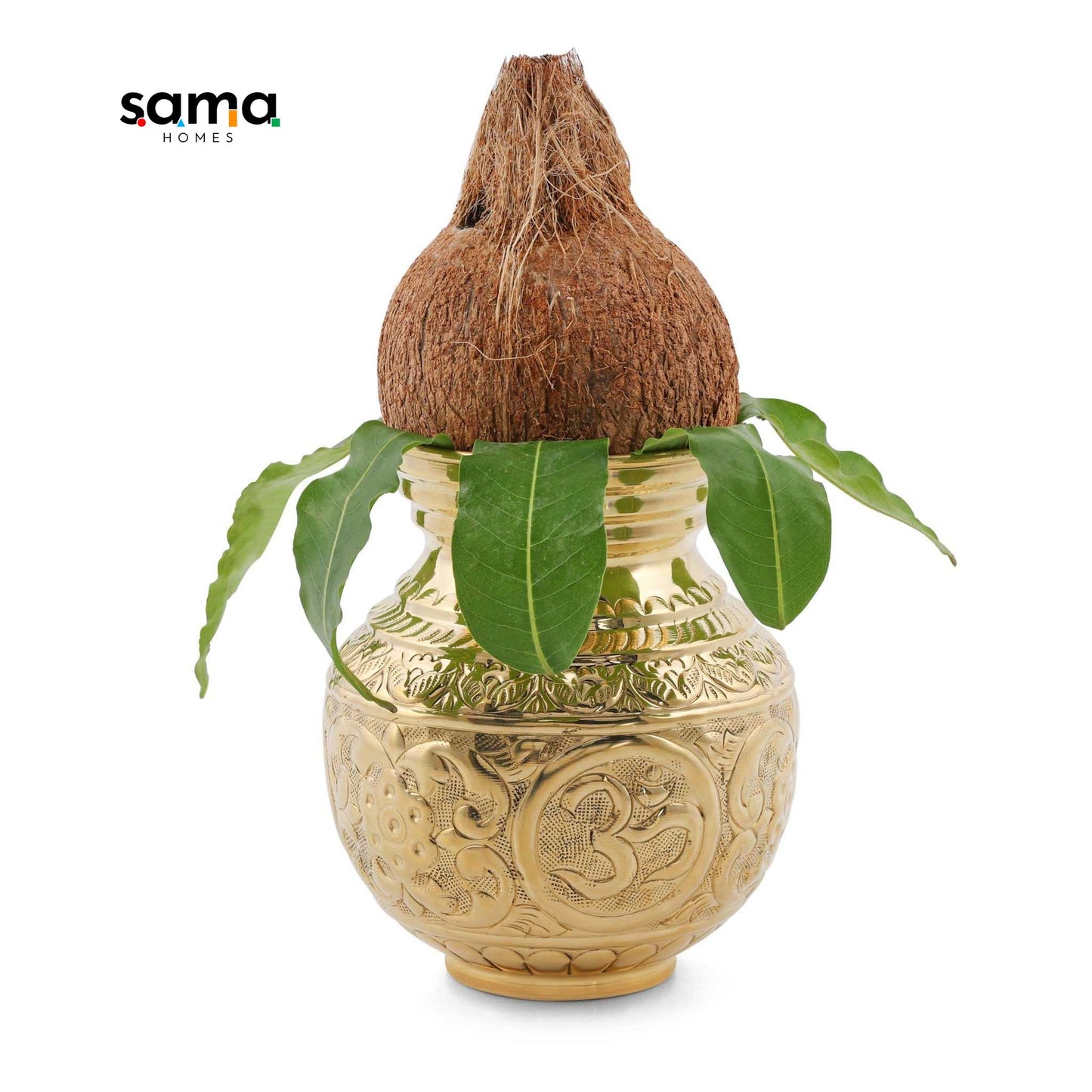 Brass Pooja Pitcher [ Kalash ] - Sama Homes