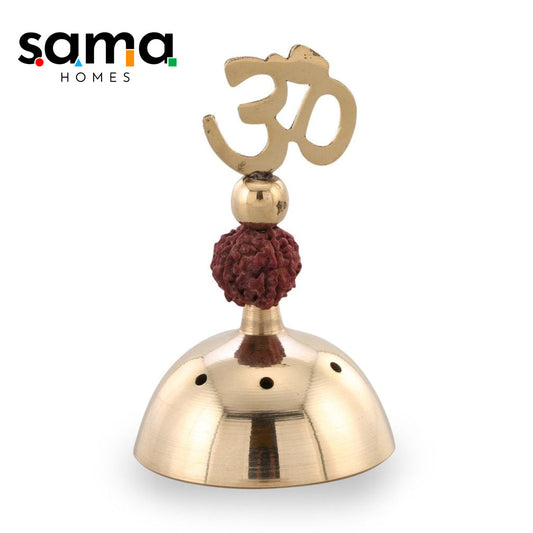 Brass Rudraksh Incense Stick ( Agarbatti ) Holder - Sama Homes