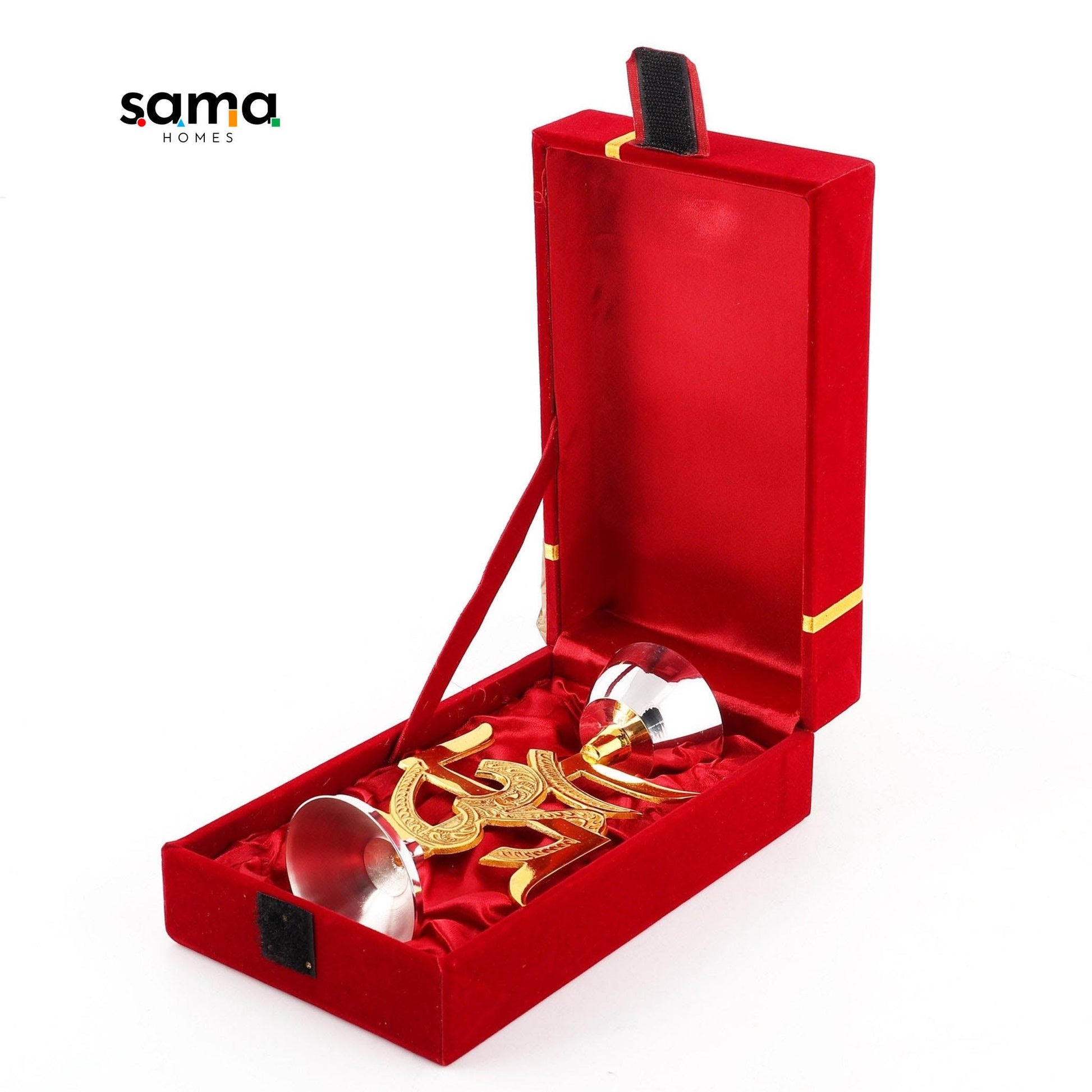 Brass Swastik Oil Lamp [Deepak] - Sama Homes