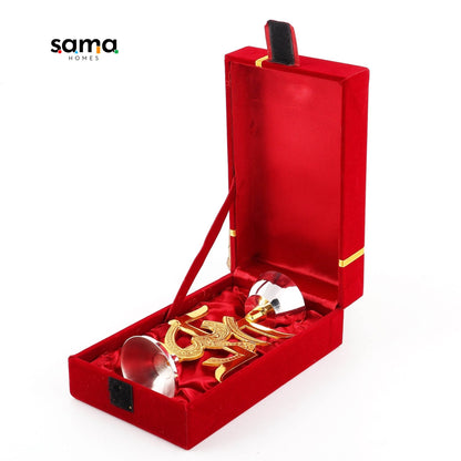 Brass Swastik Oil Lamp [Deepak] - Sama Homes