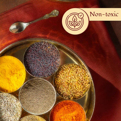 Brass Masala Daani / Spice Box - Sama Homes