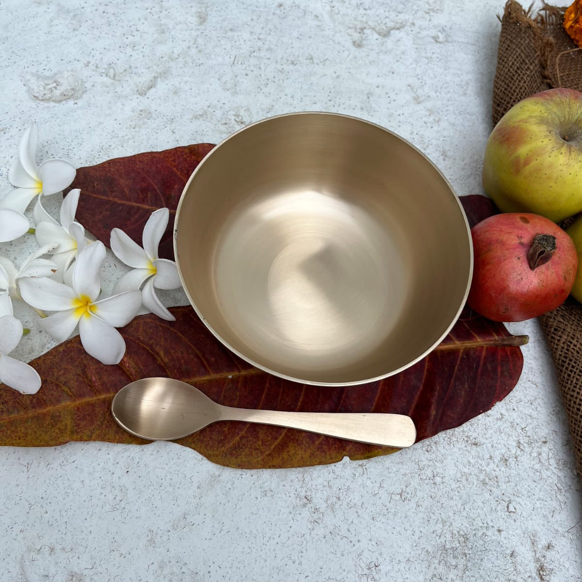 Bronze Bowl / Kansa Porridge Daliya Kheer Bowl / Complete Meal Bowl - Sama Homes - Image 5