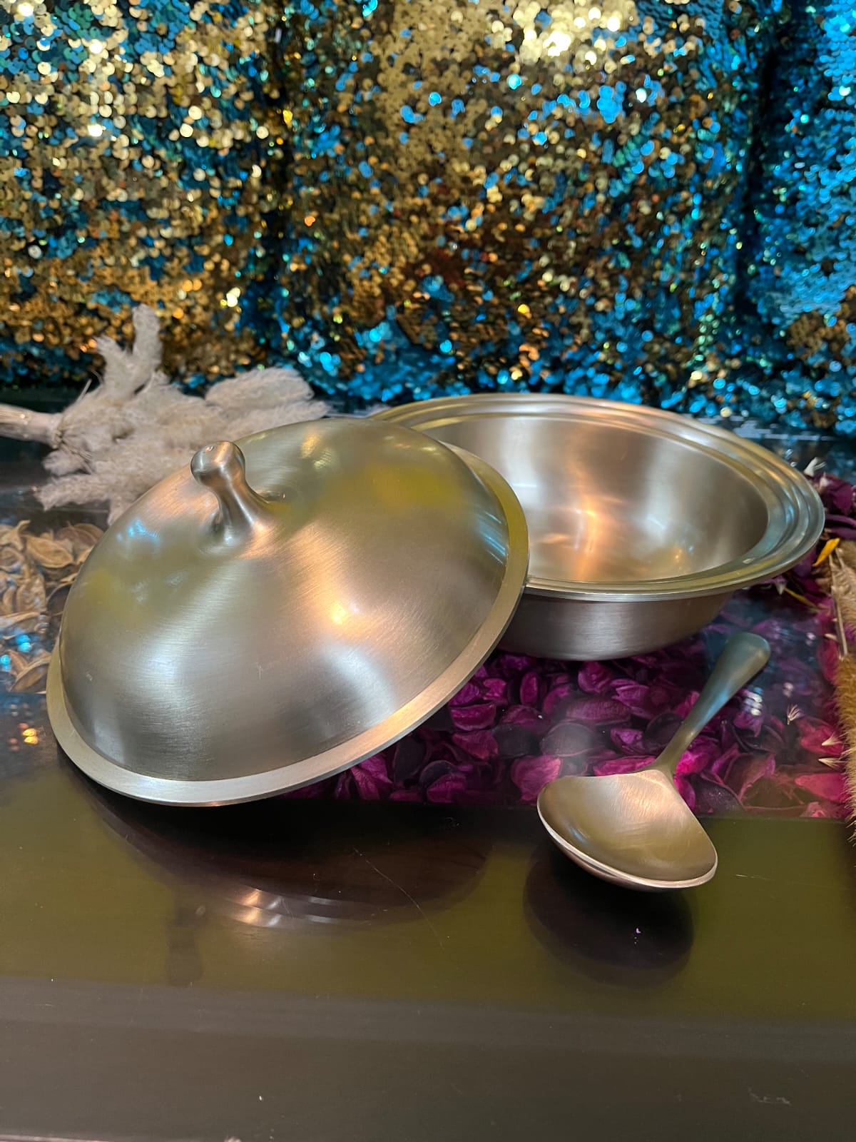 Bronze Casserole / Donga / Bowl - Sama Homes - Eco-friendly - Sama Homes