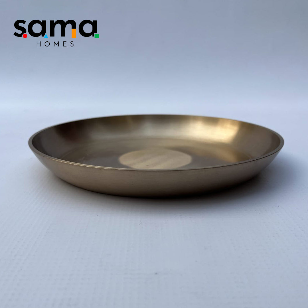 Bronze / kansa quarter plate - Sama Homes