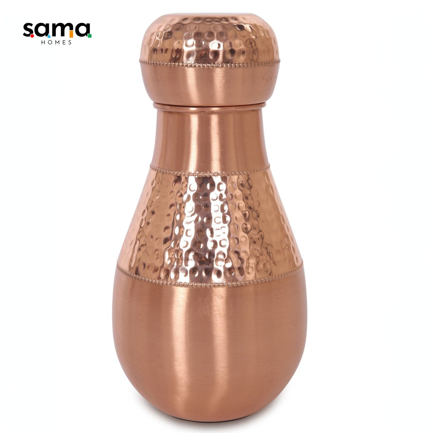 Copper Lotus Jar / Bottle - Sama Homes