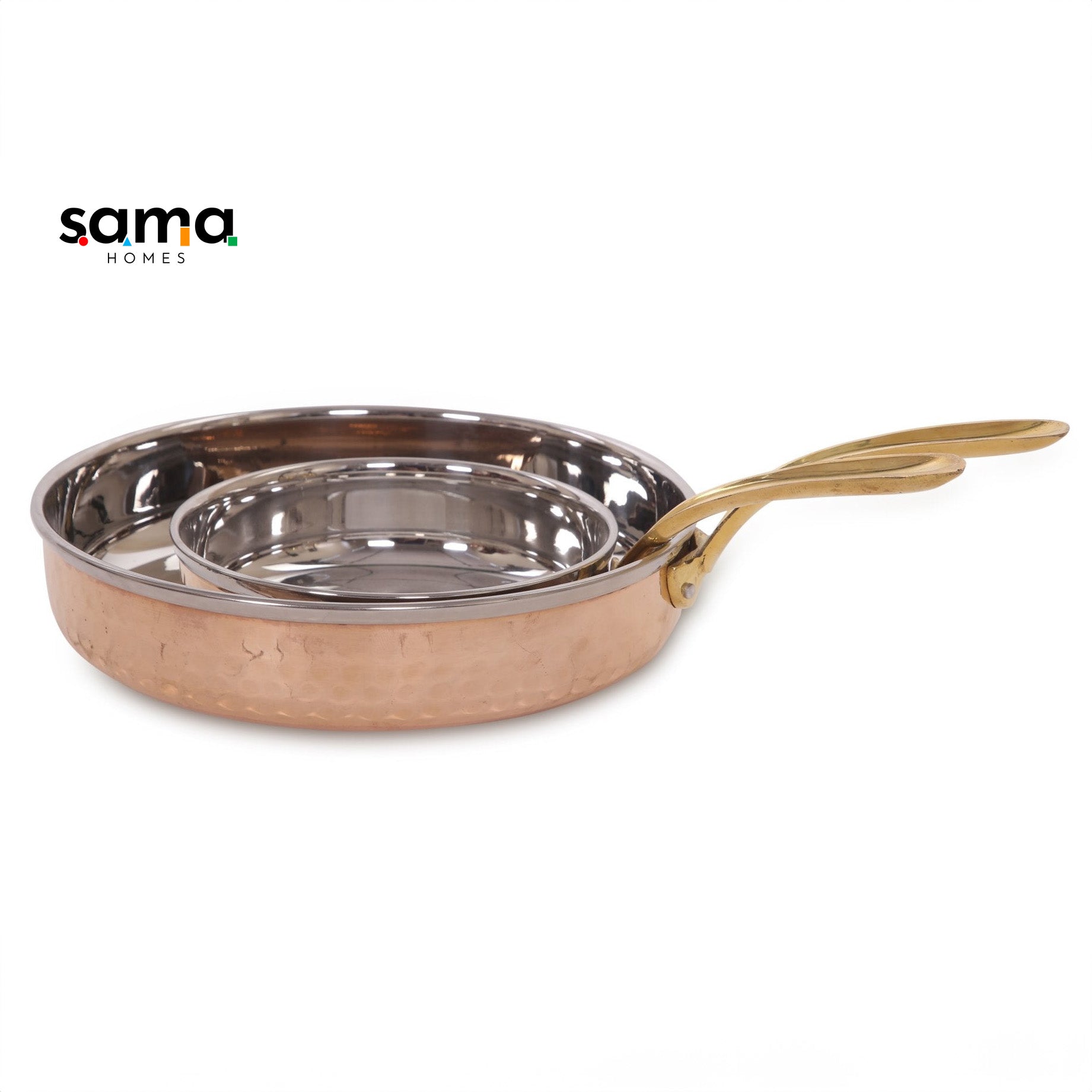 Copper Steel Saucepan - Sama Homes
