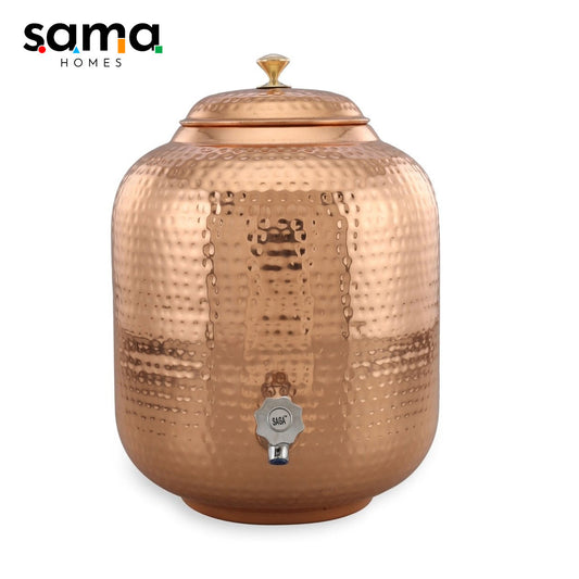 Copper Water Dispenser | Traditional Vessel with Health Benefits - Sama Homes
