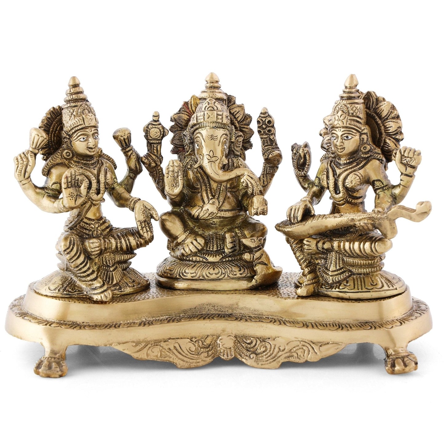 Set of Idol / Statues of Ganesh, Lakshmi, Saraswati - Sama Homes
