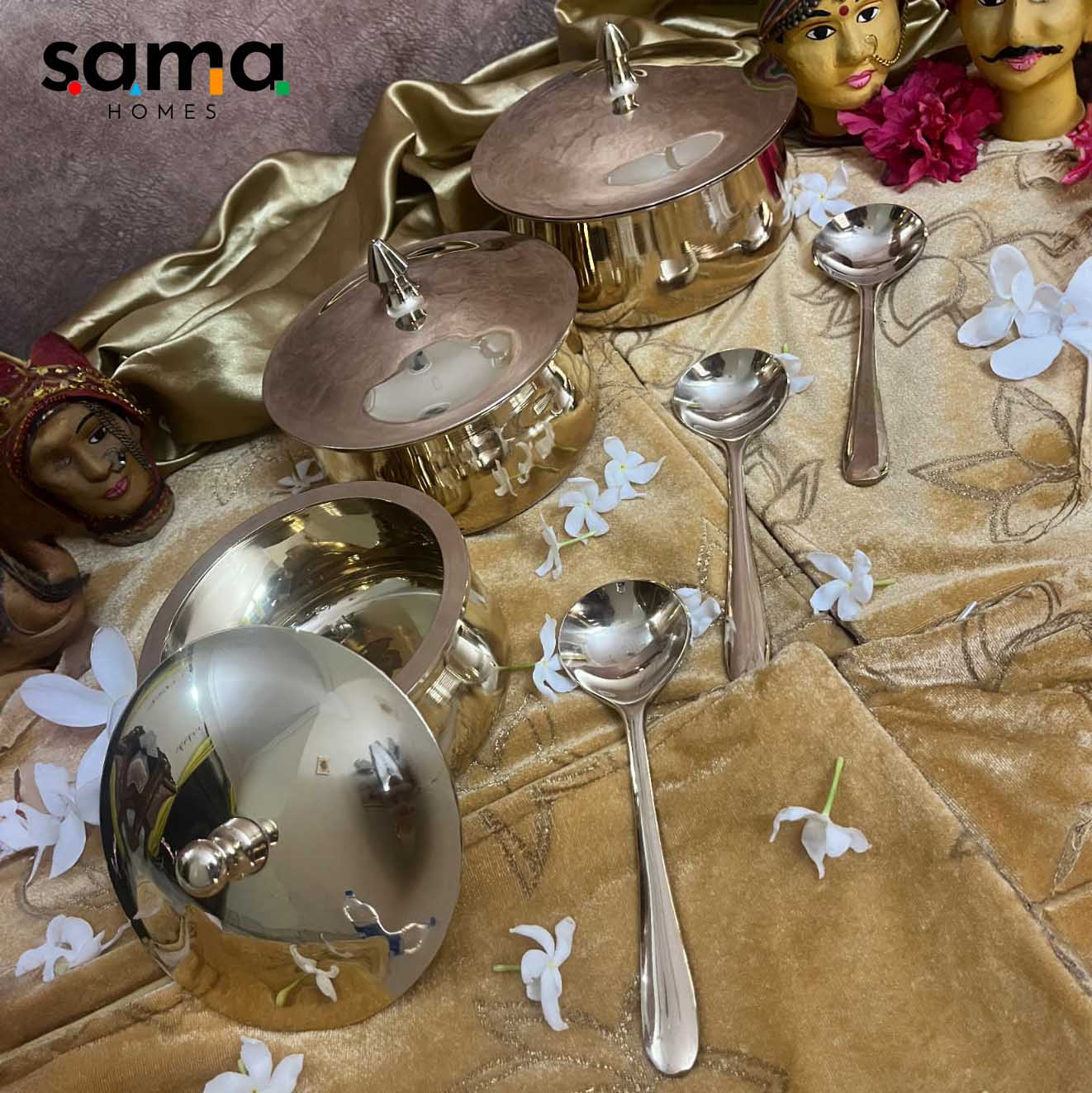 Kansa / Bronze Handi Glossy Finish - Sama Homes - Image 9