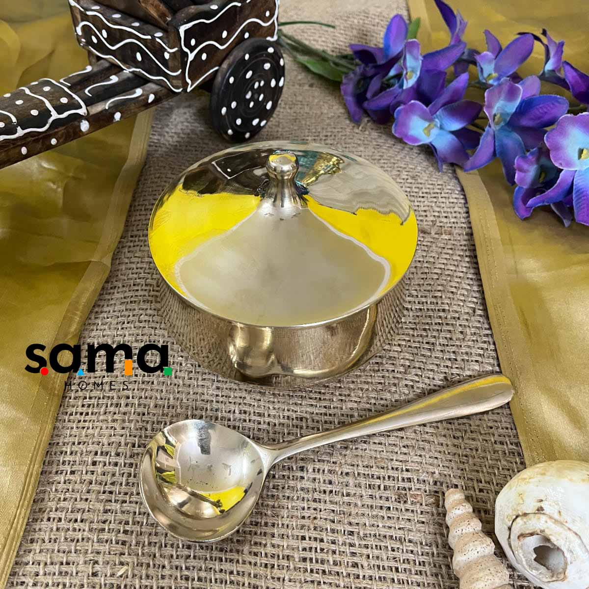 Kansa / Bronze Handi Glossy Finish - Sama Homes - Image 4