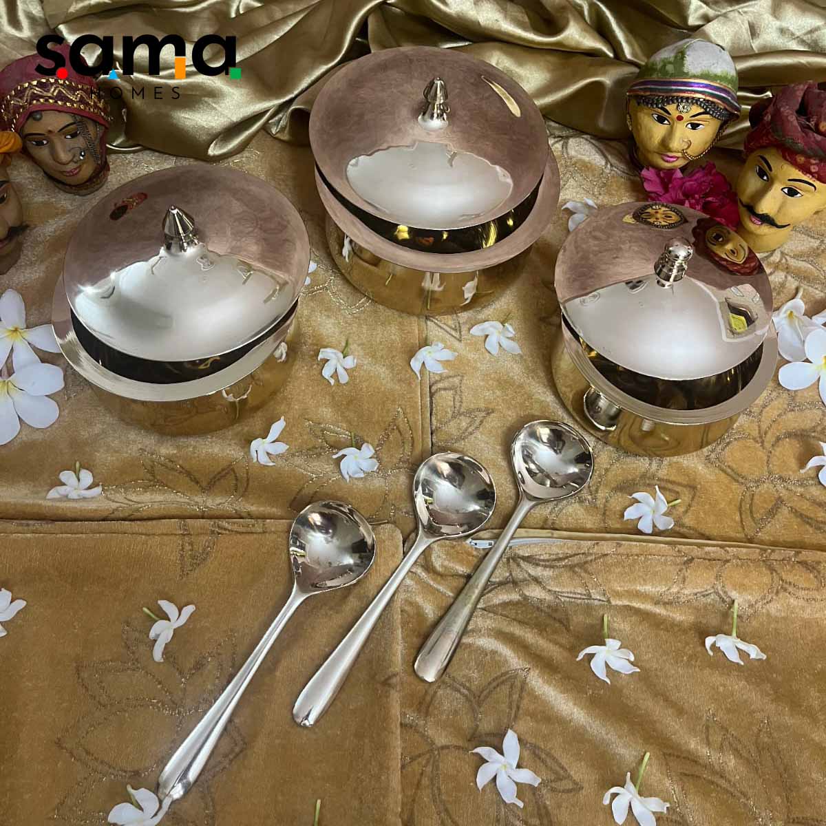 Kansa / Bronze Handi Glossy Finish - Sama Homes - Image 10