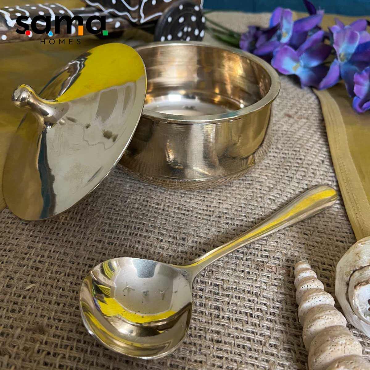 Kansa / Bronze Handi Glossy Finish - Sama Homes - Image 5