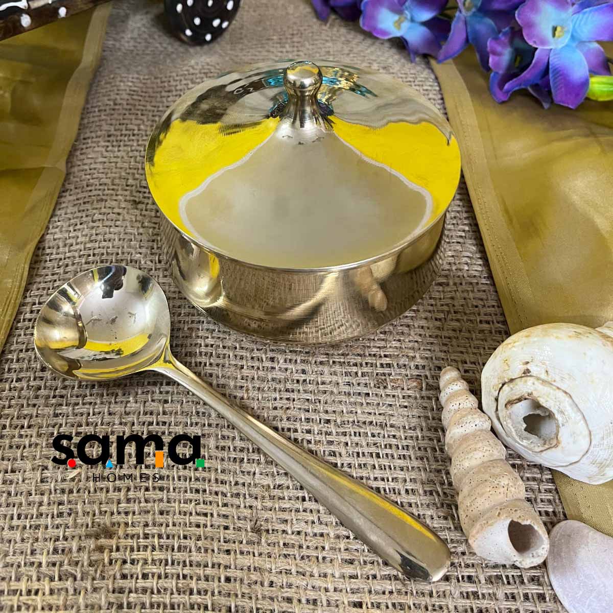 Kansa / Bronze Handi Glossy Finish - Sama Homes - Image 3