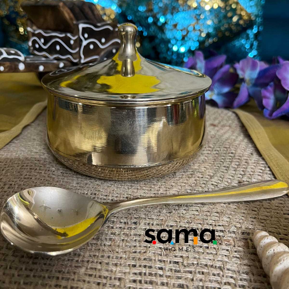 Kansa / Bronze Handi Glossy Finish - Sama Homes