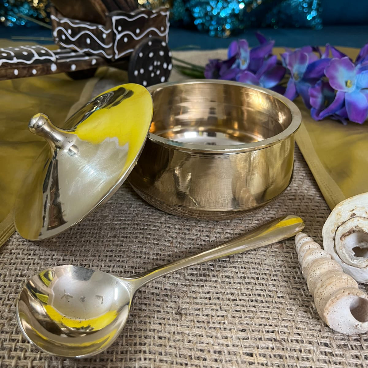 Kansa / Bronze Handi Glossy Finish - Sama Homes