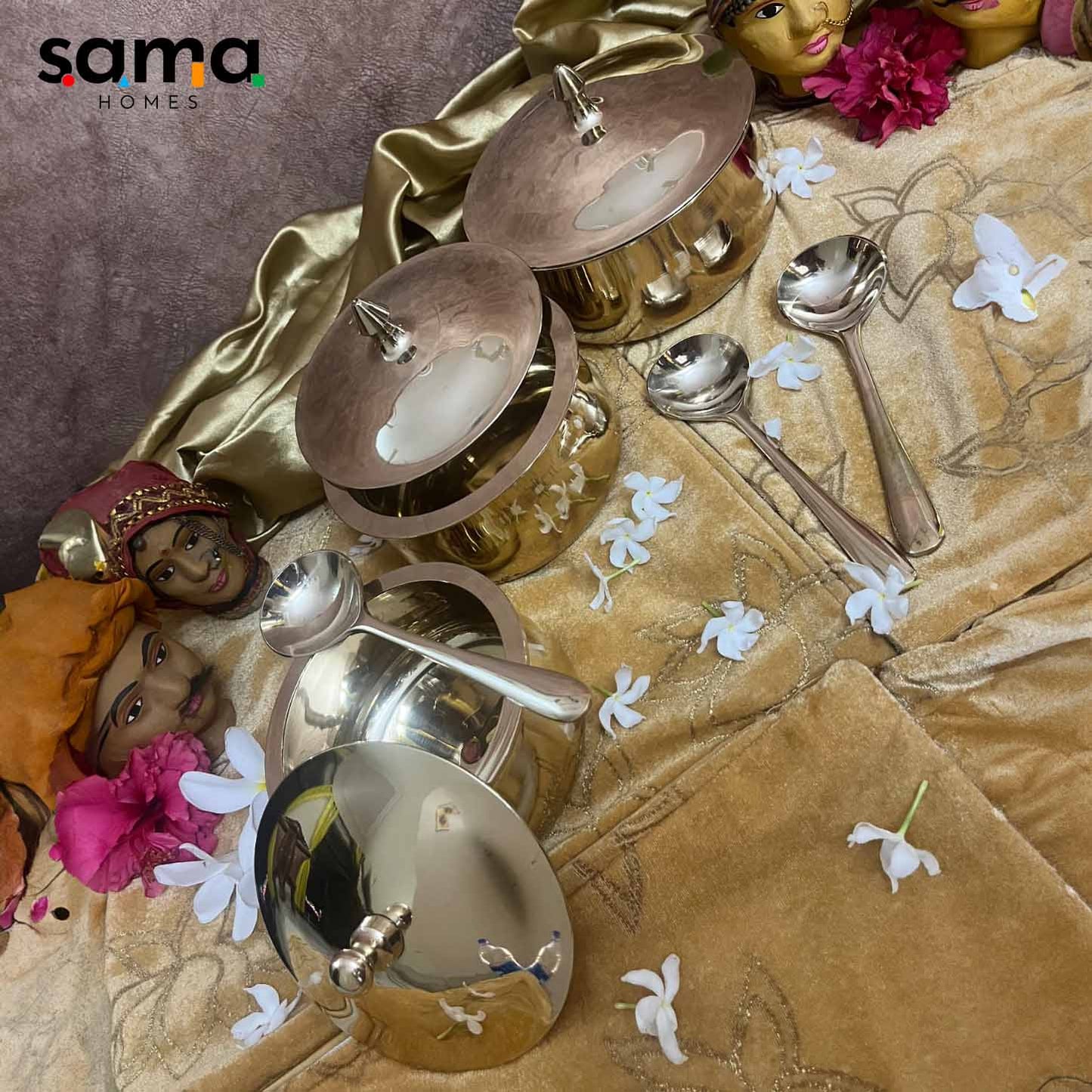 Kansa / Bronze Handi Glossy Finish - Sama Homes