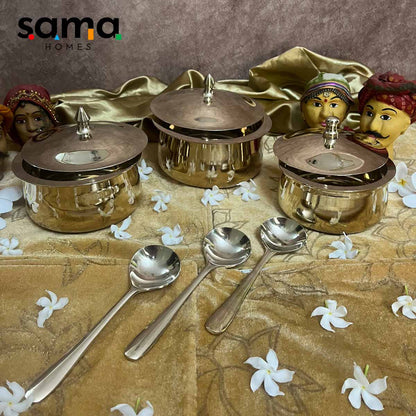 Kansa / Bronze Handi Glossy Finish - Sama Homes