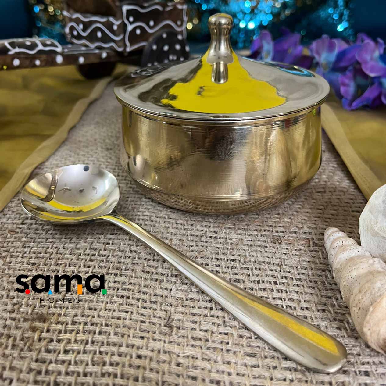 Kansa / Bronze Handi Glossy Finish - Sama Homes