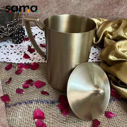 Kansa / Bronze Jug / Pitcher with Matte Finish - Sama Homes