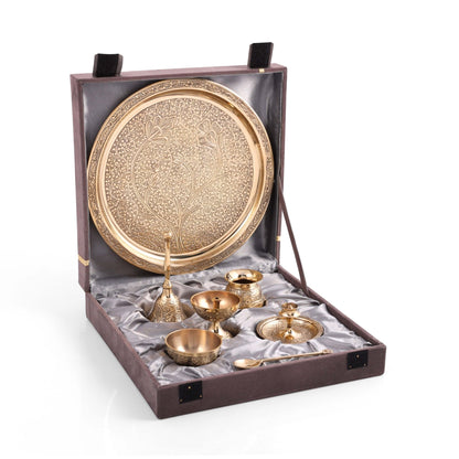Brass Pooja Set | Religious | Festival | Deepawali - Sama Homes
